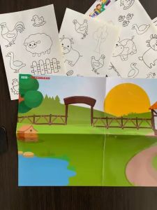 Colorfun Educational Sticker - Mainan Edukasi Anak Mewarnai Gambar Stiker Tempel