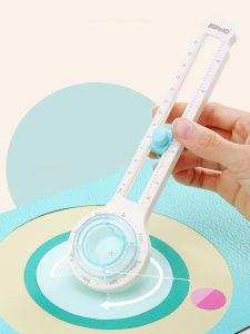 1pc 360 Degree Handmade Round Gauge Cutter Manual Paper Rotary Cutting Tool  Cutting Round Diameter 3.14 Inch - 12.59 Inch