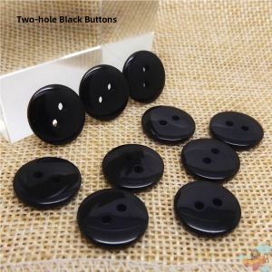Jiaxun | Black and Transparent Round Clothing Buttons