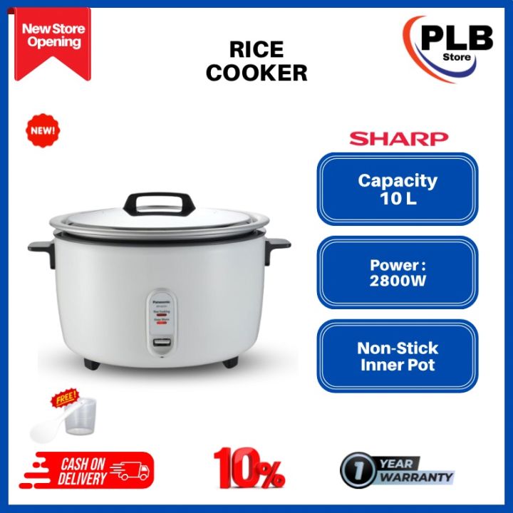 SHARP RICE COOKER KSH1008CWH RICE COOKER / NON STICK