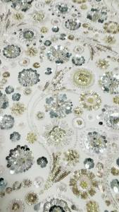 2026African NigerianHigh Quality Tulle Lace Fabric，Sequins EmbroideryBeaded French GuipureWedding Party Dress 5Yards