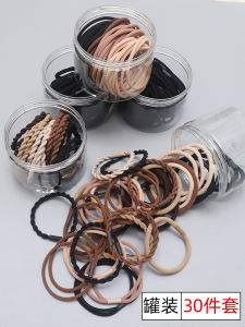 ยางรัดผมสีดำ ยางยืดทนทานสำหรับผู้หญิง ยางรัดผมแบบหนา ยางรัดผมแบบลำลอง แฟชั่นฤดูร้อน ยางรัดผมแบบลำลอง