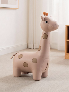 Creative Cartoon Giraffe Doll Seat Childrens Lovely Chair Baby Living Room Shoe Changing Stool Animal Shape Riding Horse