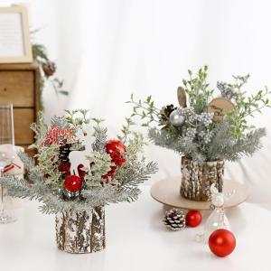 Velvet Pine Cone Imitation Mini Christmas Tree