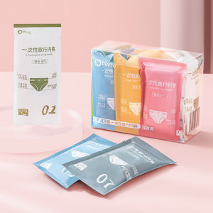 Pure Cotton Disposable Womens Underwear Low Waist Triangle Style Comfortable Breathable Ladies Panties Soft Fabric Briefs