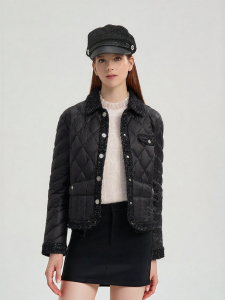 Rare | Winter New Quilted Collared Down Jacket Light Thin