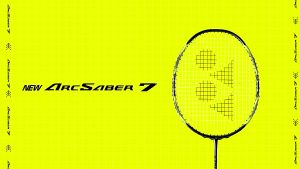 YONEX ARCSABER 7 Pro Gray/Yellow Badminton Racket Full Carbon Single 5U4U26-32lbs/79g--84g±2g Made In Japan Free Balancer+Hand Glue+Badminton Bag