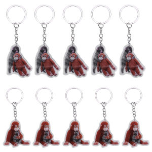 Mojoyce Người Đàn Ông Của Đồ giữ chìa khóa 5Pcs chú khỉ dễ thương Bảo Vệ Cú Đấm Acrylic Trọng Lượng Nhẹ Móc Khóa Cho Du Lịch Và sử dụng hàng ngày