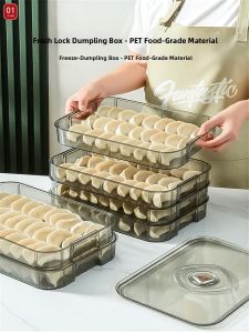 Anti-Stick Transparent Food Storage Box for Dumplings