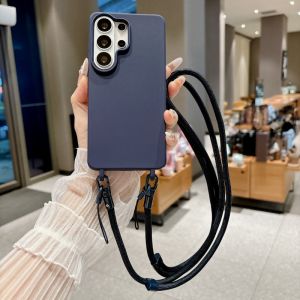 Lanyard Case For Samsung Galaxy S26 Ultra S25 FE A18 A17 A27 A37 A57 Shockproof Crossbody Neck Cord Strap Business Travel Cover