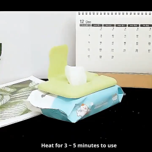 Baby wipes heating tissue box quick heating constant temperature lock wet and anti-cool special warm wipes storage box for baby diaper change
