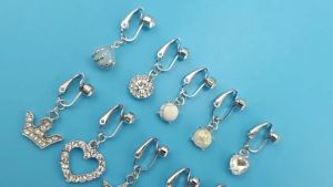 Stylish Fake Navel Ring - European & American Zircon/Non-Zircon Ear Clip Jewelry