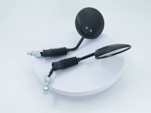 FOLDABLE CARBON SIDE MIRROR UNIVERSAL YAMAHA 10MM CLEAR ADJUSTABLE FOR MOTORCYCLE H2352