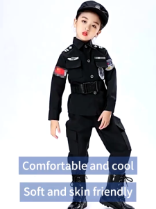 Liveme Soldier Costume Police Costume for Kids Boys Girls Army Policeman Cosplay Camouflage Combat Training