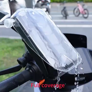 Giá đỡ điện thoại gắn ghi đông xe máy có mái che chống nắng mưa