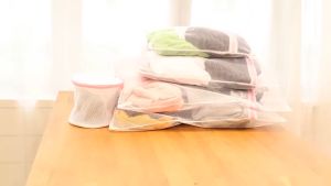 Mesh Laundry Bag Storage Bag With Zipper Travel Storage Organize Bag