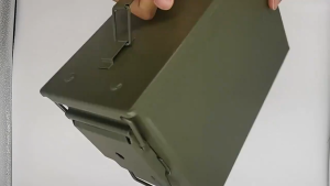 Storage tank Metal tool box Fortress ruins70CAL 50 CAL 30 CAL heavy military grade motorcycle saddle bag side frame