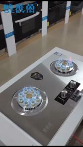 Bếp Gas 9 Đầu Đốt Hiệu OLEYIN A21 Tích Hợp Hẹn Giờ Cảm Biến Tự Ngắt Gas Khóa An Toàn Thông Minh