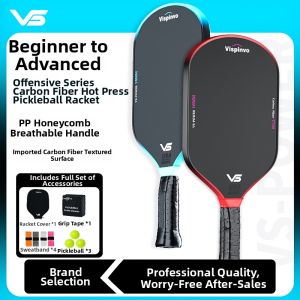 Vispinvo | Offensive Carbon Fiber T700 Hot Press Integrated Badminton Racket