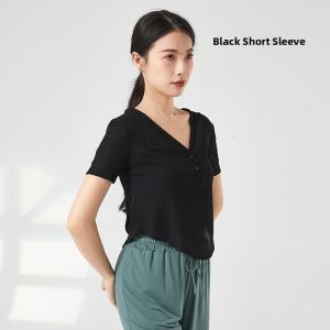Modern Loose Womens Dance Top Summer New Style Adult Practice Dancing Special Clothing Comfortable Breathable Sportswear