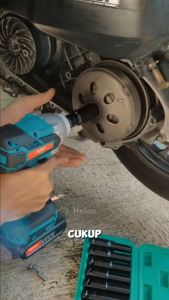 REAIM Impact Wrench Cordless 13MM 880N/M baterai 388VF Mesin Bor impact buka