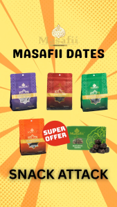 MASAFII DATES 250g KURMA LULU KHENAIZI RABBE DABBAS (SNACK PACK) Harga Kilang Warehouse Cheap Price