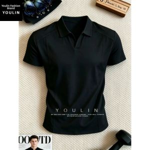 YOULIN | Structural Fitted Quick-drying Short Sleeve Polo T-shirt