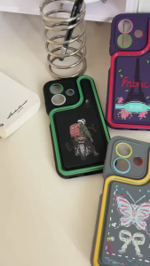 Ins Style Denim Embroidery Colorful Suitable runway design case for honor x5b plus x6c x7b x7c x7d x8b x8c x9b x9c honor 200 lite honor 400 y6 pro 2019 itel a50 a50c a70 a80 p55 p65 s25