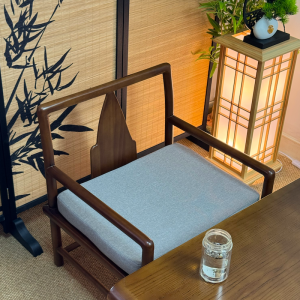 New Chinese Style Low Chair Solid Wood Backrest Small Chair Low Leg Chair For Home Low Stool Low Couch Zen Tea Chair Tea Stool