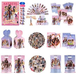 Hasbro | Kids Birthday Party Decoration Supplies Katseye Gift Bag Notebook Plates Balloons Baby Shower Kids Birthday Party Toy