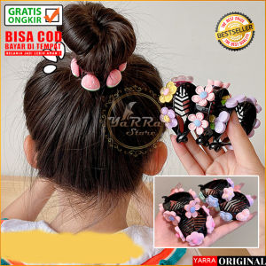 Jepit Rambut Pisang Anak Perempuan Korea Motif Strawberry Jedai Ponytail Aksesoris Rambut AK240