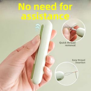 Two-In-One Needle Holder Home Multi-Functional Thread Cutter Elderly Hand Sewing Tool Thread Leading God Tool