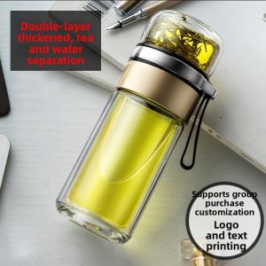 Double Layered Insulated Infuser Borosilicate Glass Cup