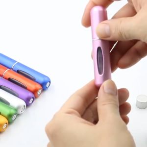 CHOMA ขวดปั๊มแบ่งน้ำหอม ขนาดพกพา 5 มล(สำหรับเติม)ขวดอลูมินเนียม ขวดน้ำหอมเปล่า พกพาสะดวก ขวดสเปรย์น้ำหอมสำหรับ รีฟิล