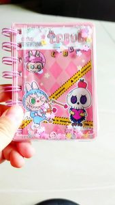 NOTEBOOK BINDER A7 AIR GLITTER LABUBU | POCKET MEMO | MINI BINDER LABUBU
