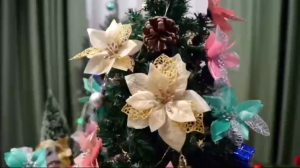 Believe White Christmas Decorations Set On SaleXmass Decoration Sale! 23cm/9 Christmas Poinsettia Artificial Flowers DecorationsWhite Flower For Christmas Tree OrnamentsFlower For Xmas TreeWhite Christmas Flower Stick & Christmas Flowers Decoration
