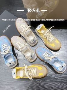 Unique Design Womens Ballet Training Shoes Fashion Casual Sports Flat Heel Cross Strap Waterproof Platform Color Block Shoes