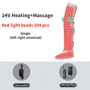 Red Light Heating Massage Long Boots Hot Compress Cold Leg Joints Ankle Warmth Vibration Massage Leg Massager