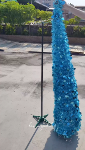 Christmas Tree 4FT 5FT 6FT Easy Installation PET solid color With decorations X-mas Decoration for Holiday