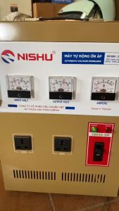 Ổn Áp Nishu 10KVA DR dải 90-250V bảo hành 4 năm 100% dây đồng