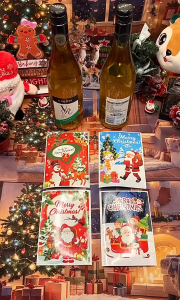 Christmas water bottle stickers wine bottle stickers gift 8pcs stickers Christmas supplies New Year 2026