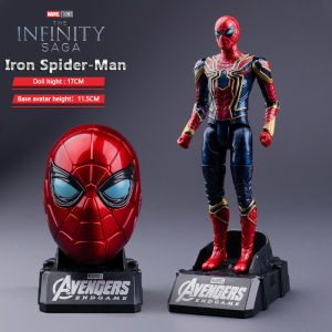Marvel Iron Man Action Figure Deformable Toy MK85 Captain America Joints Mobility Head Shaped Statue Model Doll Kids Gifts Toys