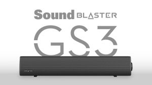 Creative Sound Blaster GS3 (MF8465) Compact RGB Gaming Soundbar with SuperWide technology Powered via USB Bluetooth 5.4 Headphone-out port for PC and Mac