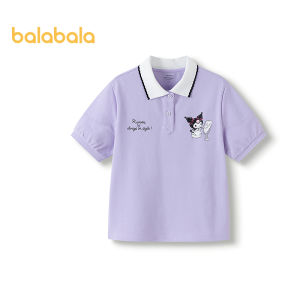 balabala Children’S Short Sleeve T-Shirt Girls 2025 Summer New