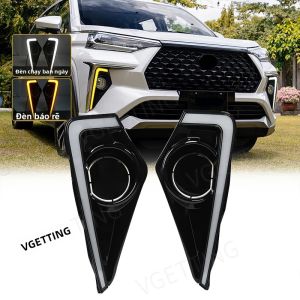 Đèn LED DRL Ban Ngày Màu Vàng Xi Nhan Đèn Pha Chạy Ban Ngày Đèn Sương Mù Tự Động Cho Xe Toyota Veloz 2021-2023