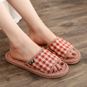 Dép Vải Cotton Mùa Xuân Mới Cho Nam Và Nữ Đi Trong Nhà Chống Trượt Đế Mềm Giặt Máy Không Tiếng Ồn Thoải Mái Thoáng Khí