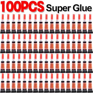 100x Liquid Super Glue Wood Rubber Metal Glass Cyanoacrylate Adhesive Stationery Store Nail Gel 502 Instant Strong Bond Leather