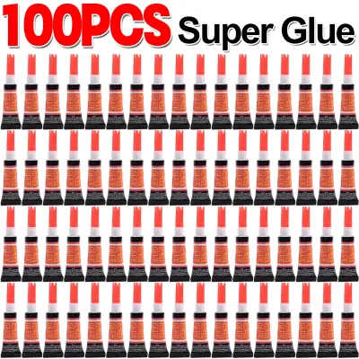 100x Liquid Super Glue Wood Rubber Metal Glass Cyanoacrylate Adhesive Stationery Store Nail Gel 502 Instant Strong Bond Leather
