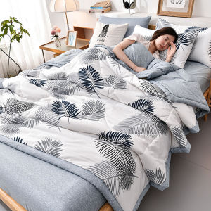 Fashion Skin-friendly Summer Cool Blanket Comfortable Lightweight Air Condition Comforter Machine Washable Quilt for Adults Kid