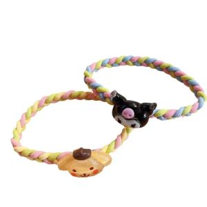 Sanrio Headrope ผ้าถักยืดหยุ่นสูงน่ารัก Kuromi ทนทานเด็ก Headrope การ์ตูนเมโลดี้